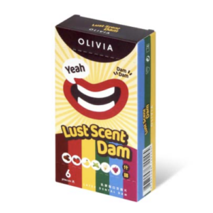 奧莉維亞 什錦香味 6片口交膜片 Olivia Lust Scent 6's Pack Latex Dental Dam