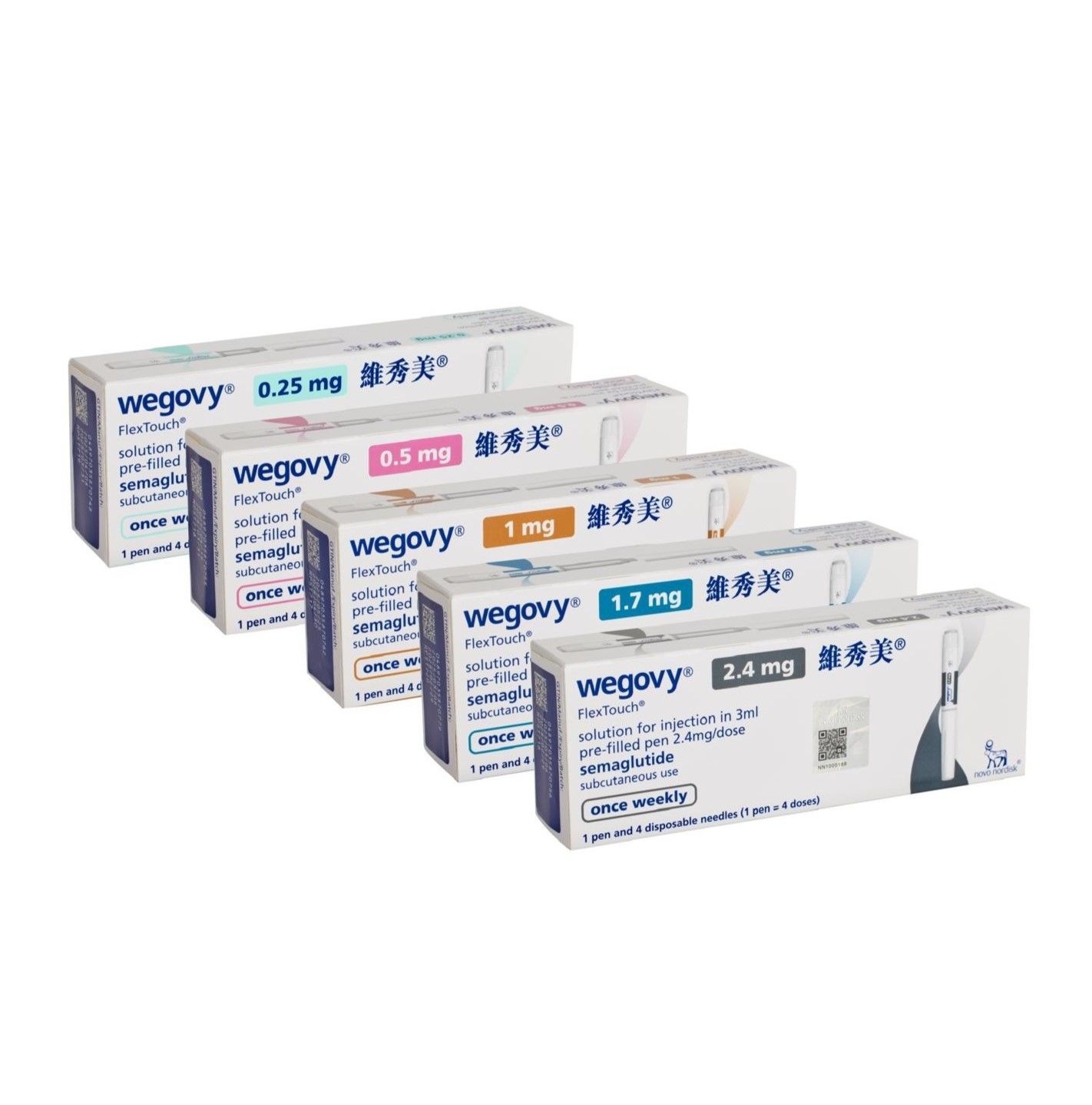 Wegovy®維秀美減肥筆減肥針 0.25/0.5/1/1.7/2.4mg | GLP-1受體激動劑 | 司美格魯肽 | Semaglutide丨 香港行貨 - Image 3